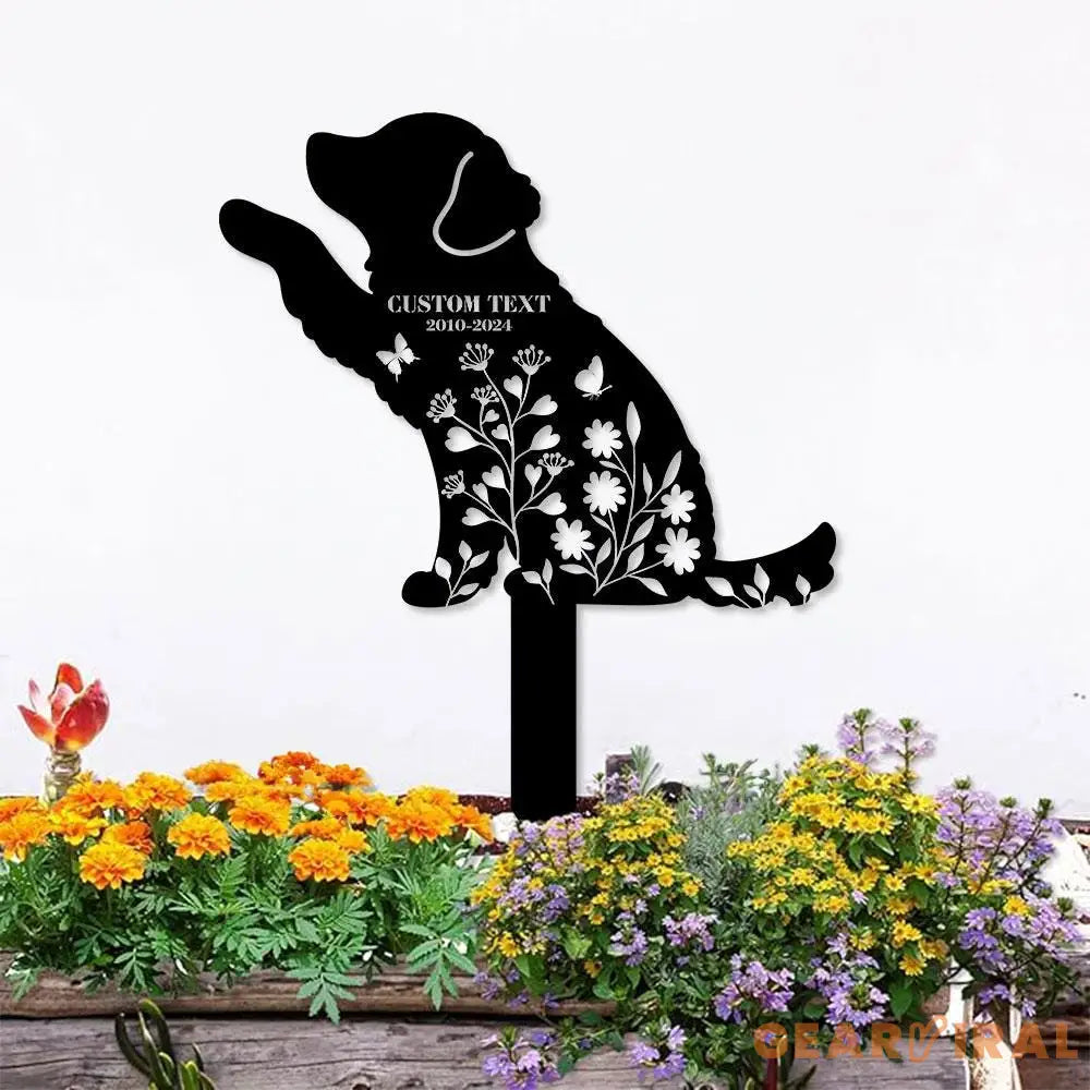 Dog Loss Metal Garden Sign Miss You Dog Metal Stake Personalized Dog Garden Sign Pet Loss Gift Garden Decor Remembrance