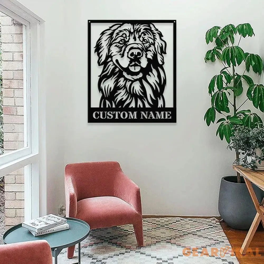 Dog’s House Metal Name Sign With LED Lights Personalized Split Letter Last Name Dog Lover Metal Sign Dog Metal sign