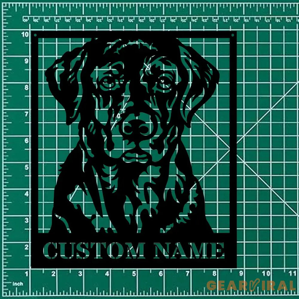 Dog’s House Metal Name Sign With LED Lights Personalized Split Letter Last Name Dog Lover Metal Sign Dog Metal sign