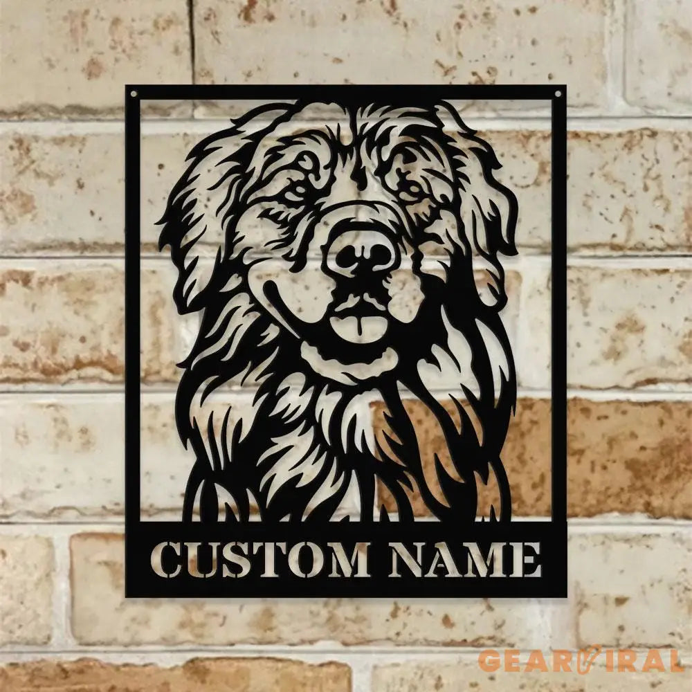 Dog’s House Metal Name Sign With LED Lights Personalized Split Letter Last Name Dog Lover Metal Sign Dog Metal sign