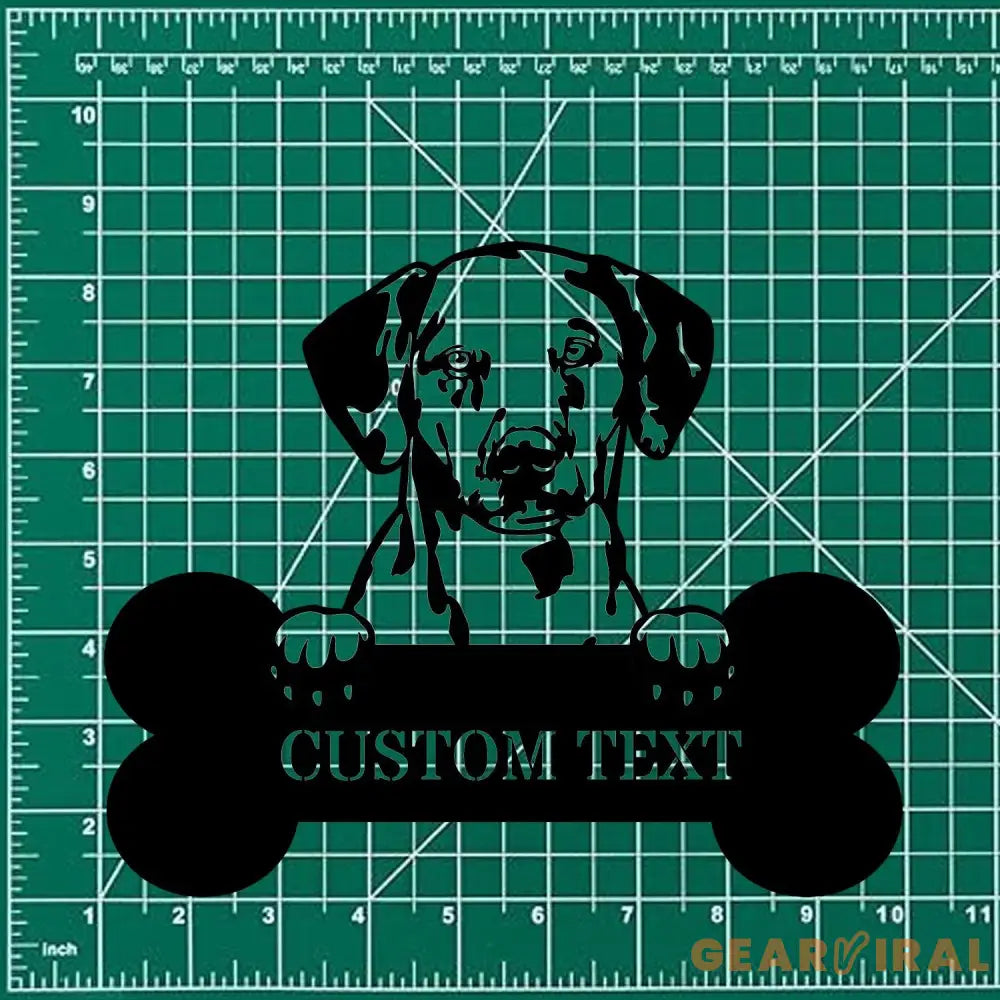 Dog’s House Metal Name Sign With LED Lights Personalized Split Letter Last Name Dog Lover Metal Sign Dog Metal sign