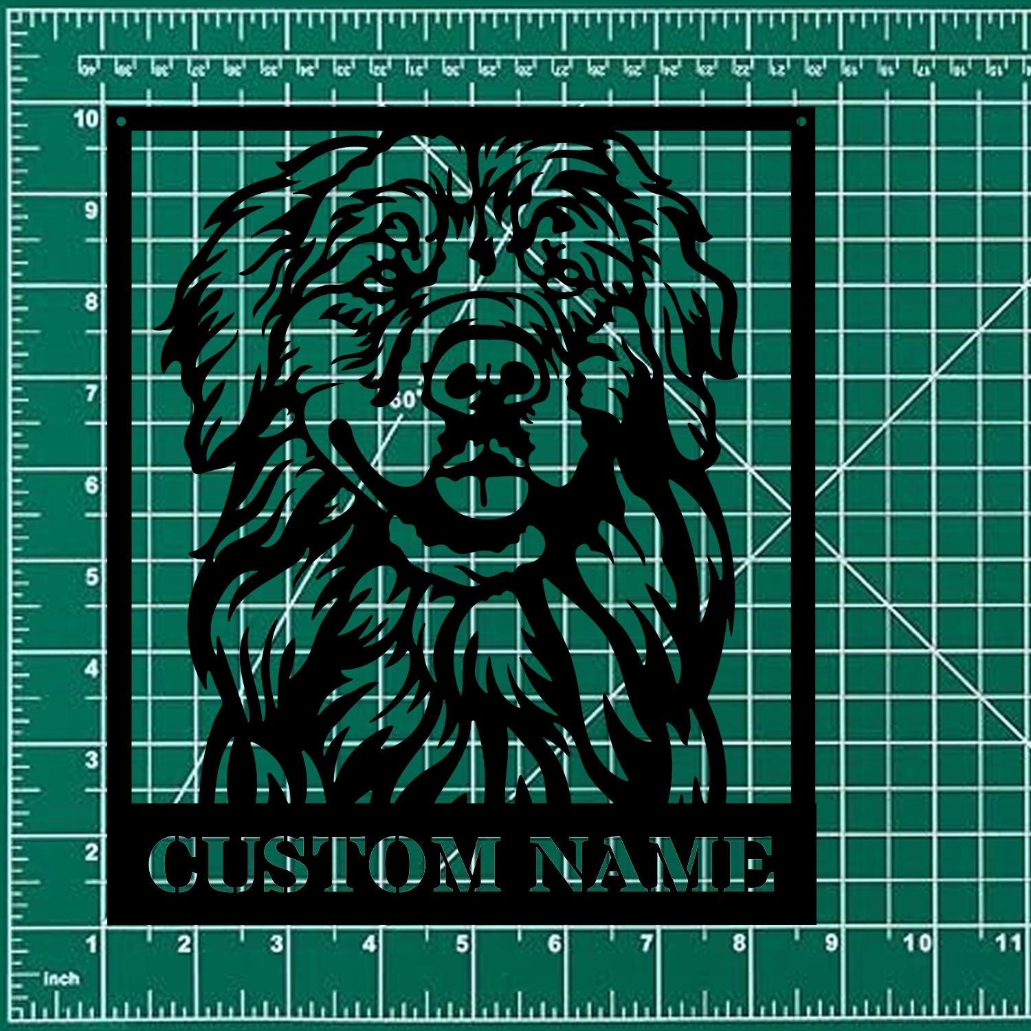 Dog's House Metal Name Sign With LED Lights, Personalized Split Letter Last Name, Dog Lover Metal Sign, Dog Metal sign Housewarming Monogram