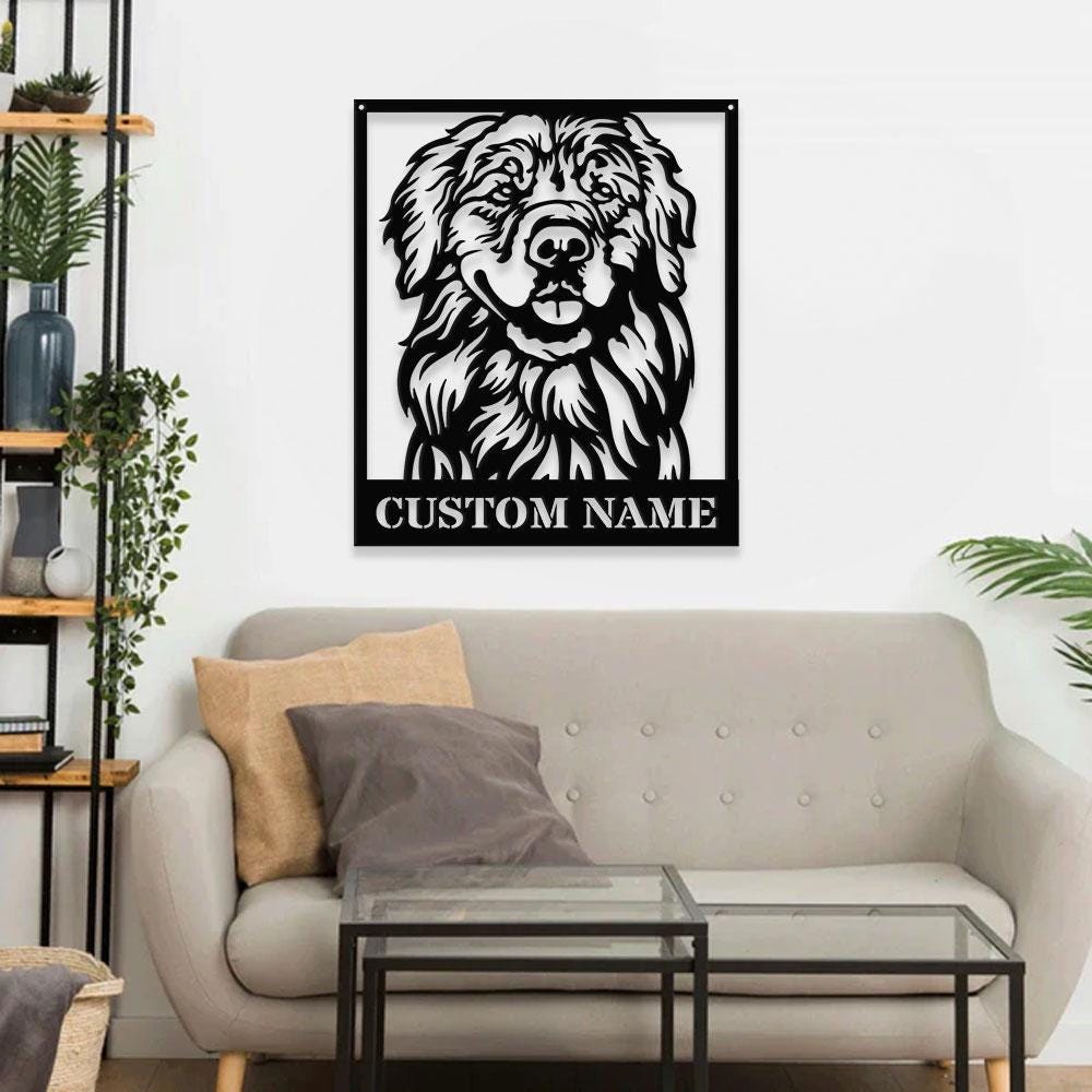 Dog's House Metal Name Sign With LED Lights, Personalized Split Letter Last Name, Dog Lover Metal Sign, Dog Metal sign Housewarming Monogram