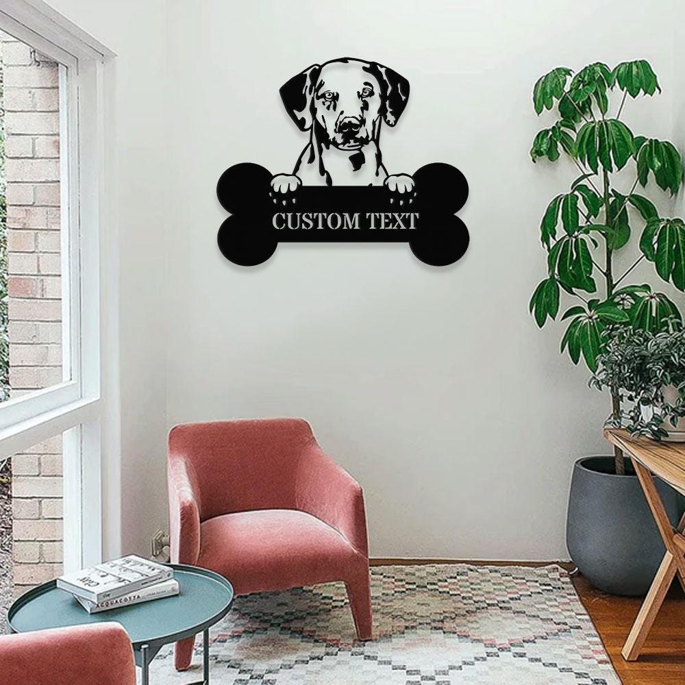 Dog's House Metal Name Sign With LED Lights, Personalized Split Letter Last Name, Dog Lover Metal Sign, Dog Metal sign Housewarming Monogram