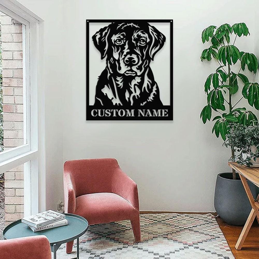 Dog's House Metal Name Sign With LED Lights, Personalized Split Letter Last Name, Dog Lover Metal Sign, Dog Metal sign Housewarming Monogram