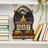 Dragon Books Read Tracker, Books Read This Year, Bookish Decor, Bookshelf Counter, Custom Reader Gift, Birthday Gift for Book Lover