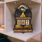 Dragon Books Read Tracker, Books Read This Year, Bookish Decor, Bookshelf Counter, Custom Reader Gift, Birthday Gift for Book Lover