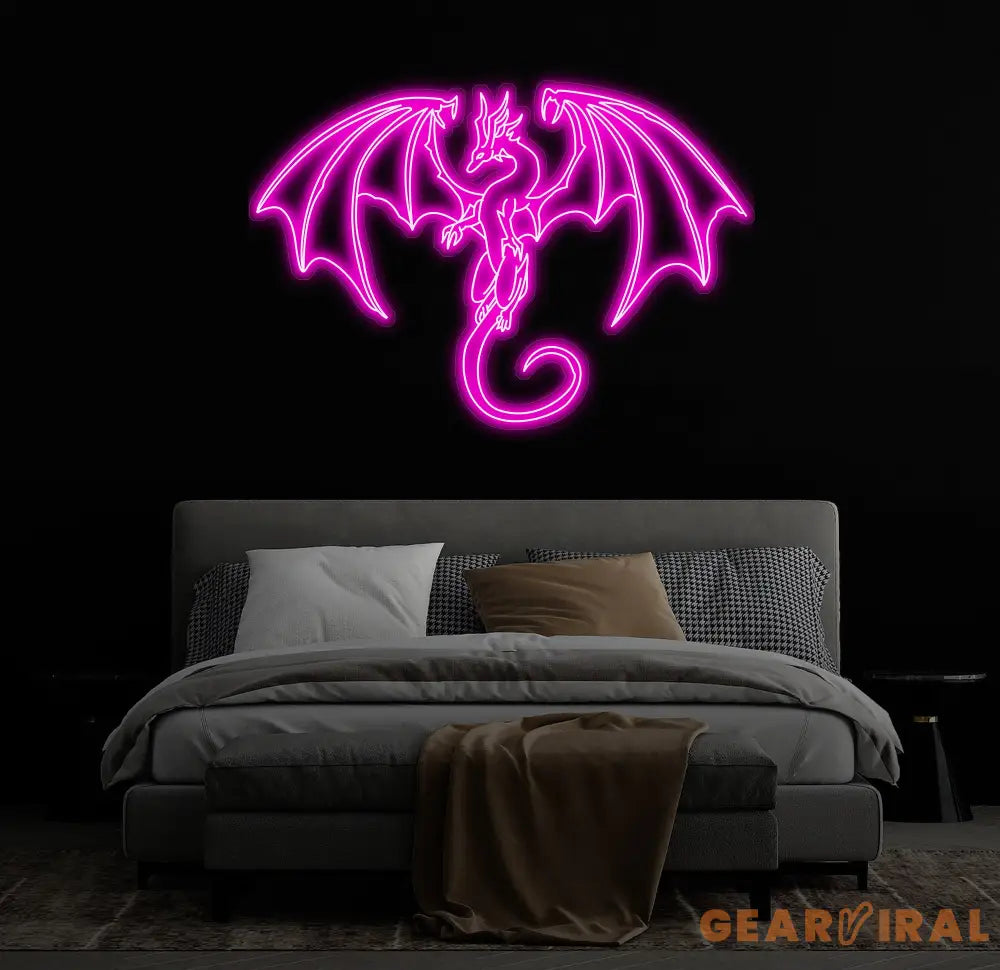 Dragon LED Neon Sign Color Changing Wall Art for Home Gaming Room or Office Perfect Neon Light for Fantasy Lovers and