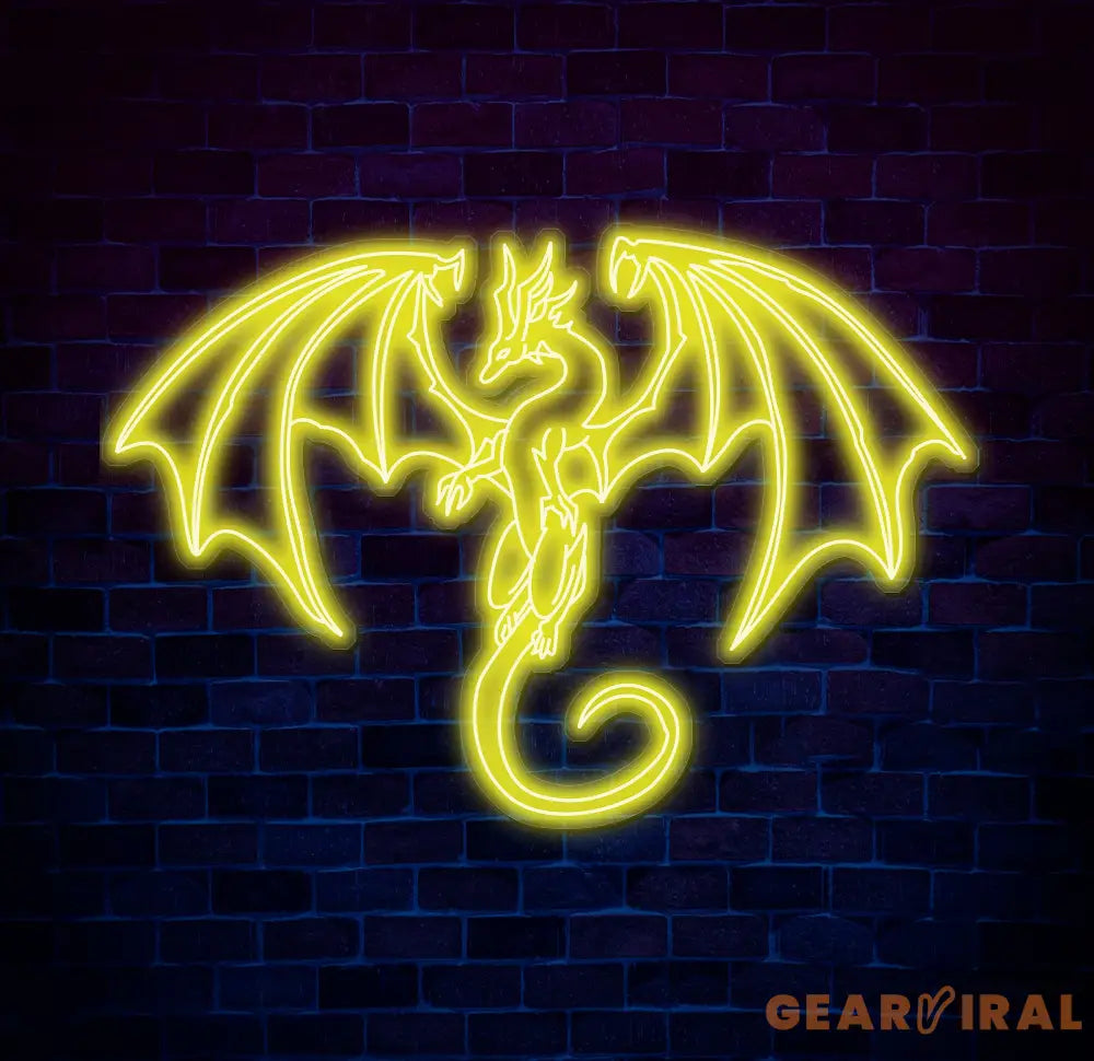 Dragon LED Neon Sign Color Changing Wall Art for Home Gaming Room or Office Perfect Neon Light for Fantasy Lovers and