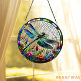 Dragonfly Stained Glass Dragonfly Suncatcher Dragonfly Window Hanging Glass Art In Door Decoration Kitchen Decoration