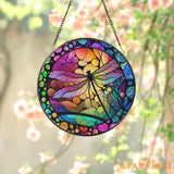 Dragonfly Stained Glass Dragonfly Suncatcher Dragonfly Window Hanging Glass Art In Door Decoration Kitchen Decoration