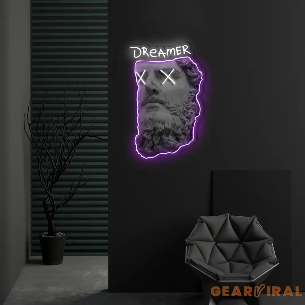 ’Dreamer’ Neon x Acrylic Artwork