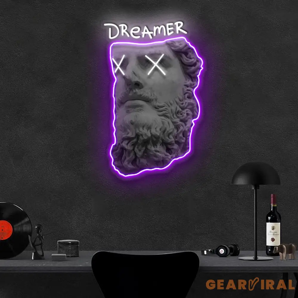 ’Dreamer’ Neon x Acrylic Artwork