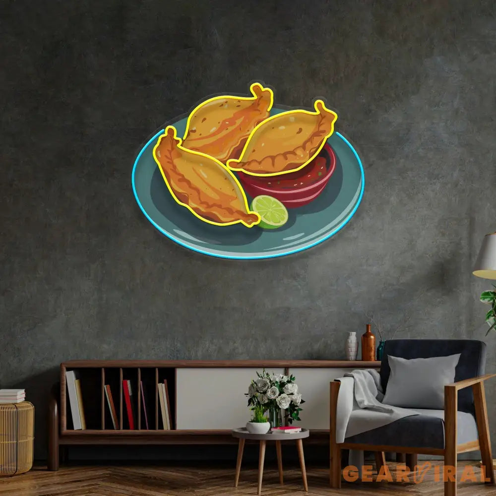 Empanada LED Neon Sign Light Pop Art