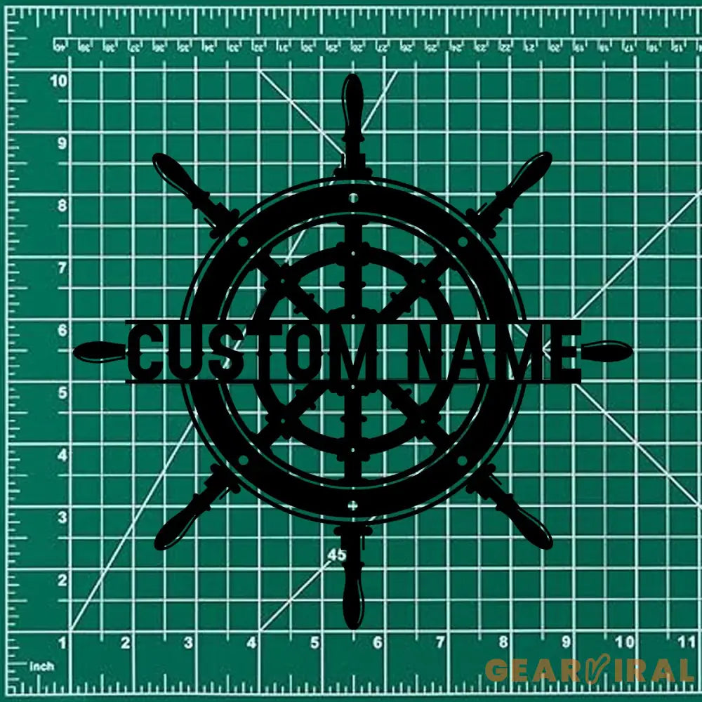 Established Date Captain Metal Sign Personalized Family Name Metal Sign Outdoor Door Decor Captain Wall Art