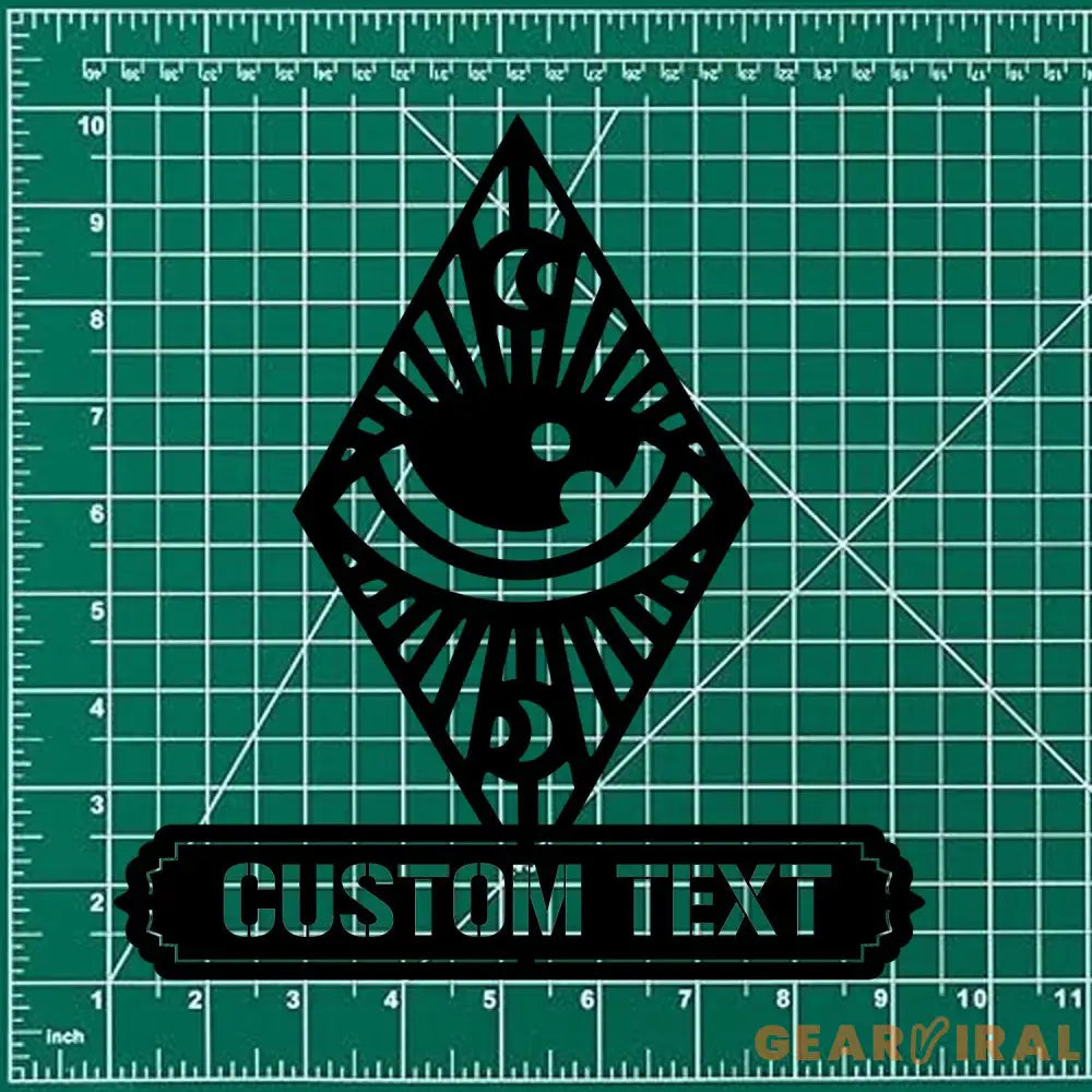 Evil Eye Metal LED Sign Eye Of Providence Wall Art Evil Eye Wall Sign Witchy Decor Occult Wall Art Living Room Metal