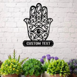 Evil Eye Metal LED Sign Eye Of Providence Wall Art Evil Eye Wall Sign Witchy Decor Occult Wall Art Living Room Metal