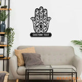 Evil Eye Metal LED Sign Eye Of Providence Wall Art Evil Eye Wall Sign Witchy Decor Occult Wall Art Living Room Metal