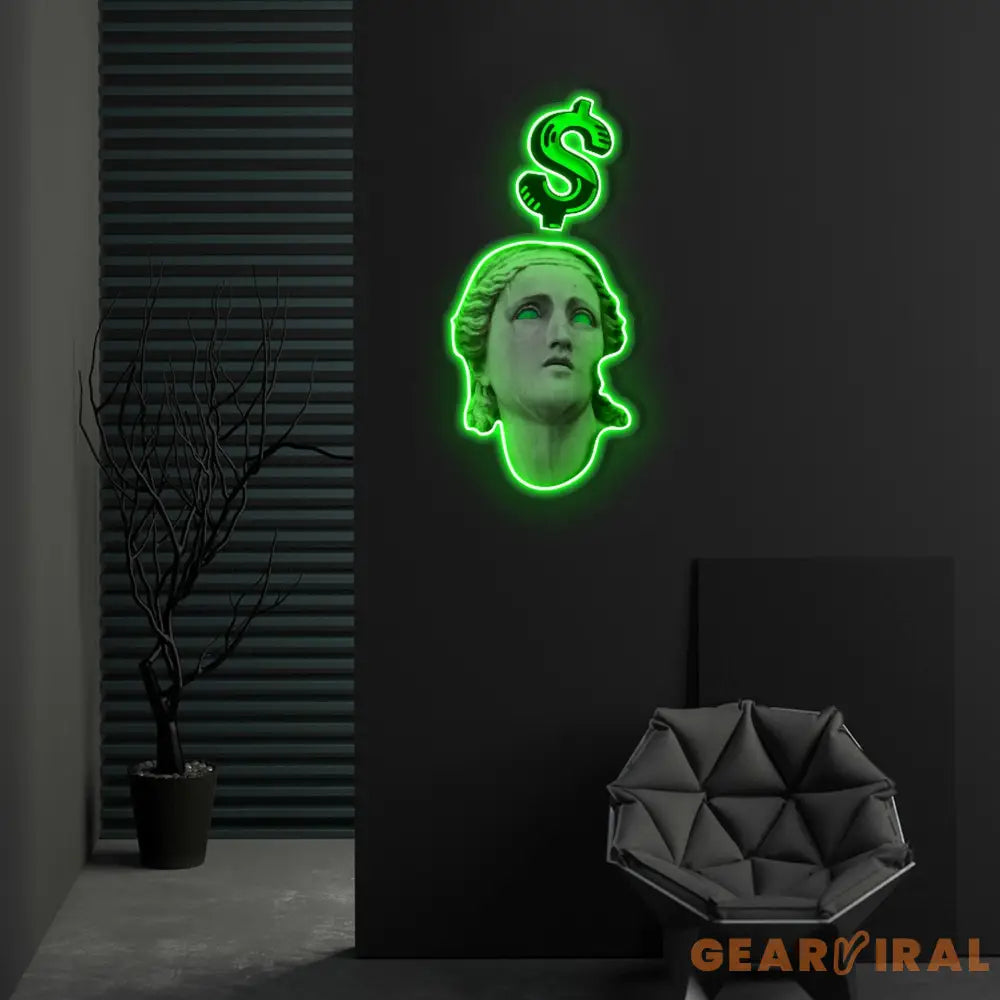 ’Eyes on The Prize’ Neon x Acrylic Artwork