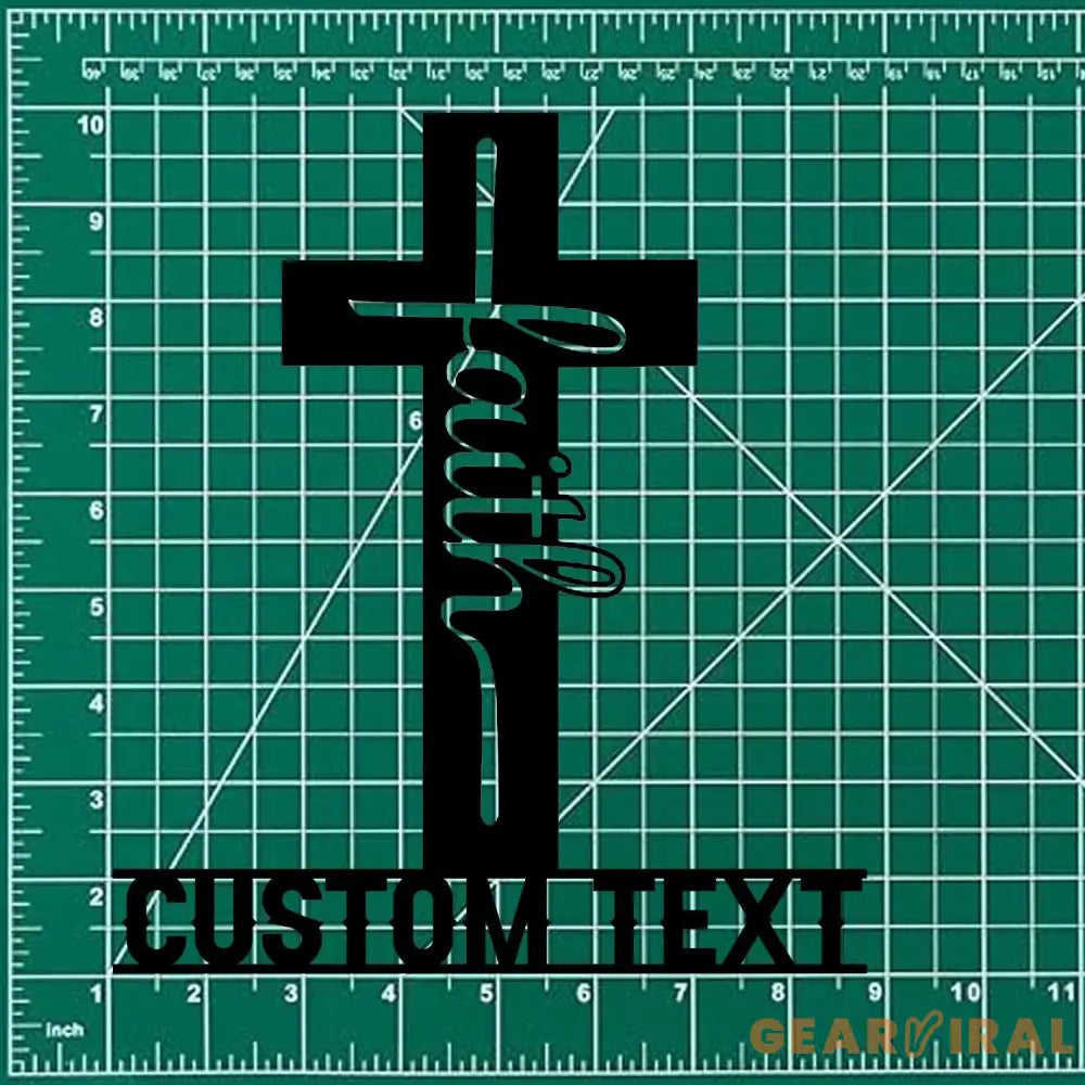 Faith Hope Love Metal Name Sign Personalized Split Letter Last Name Christian Sign Outdoor Door Hanger Housewarming