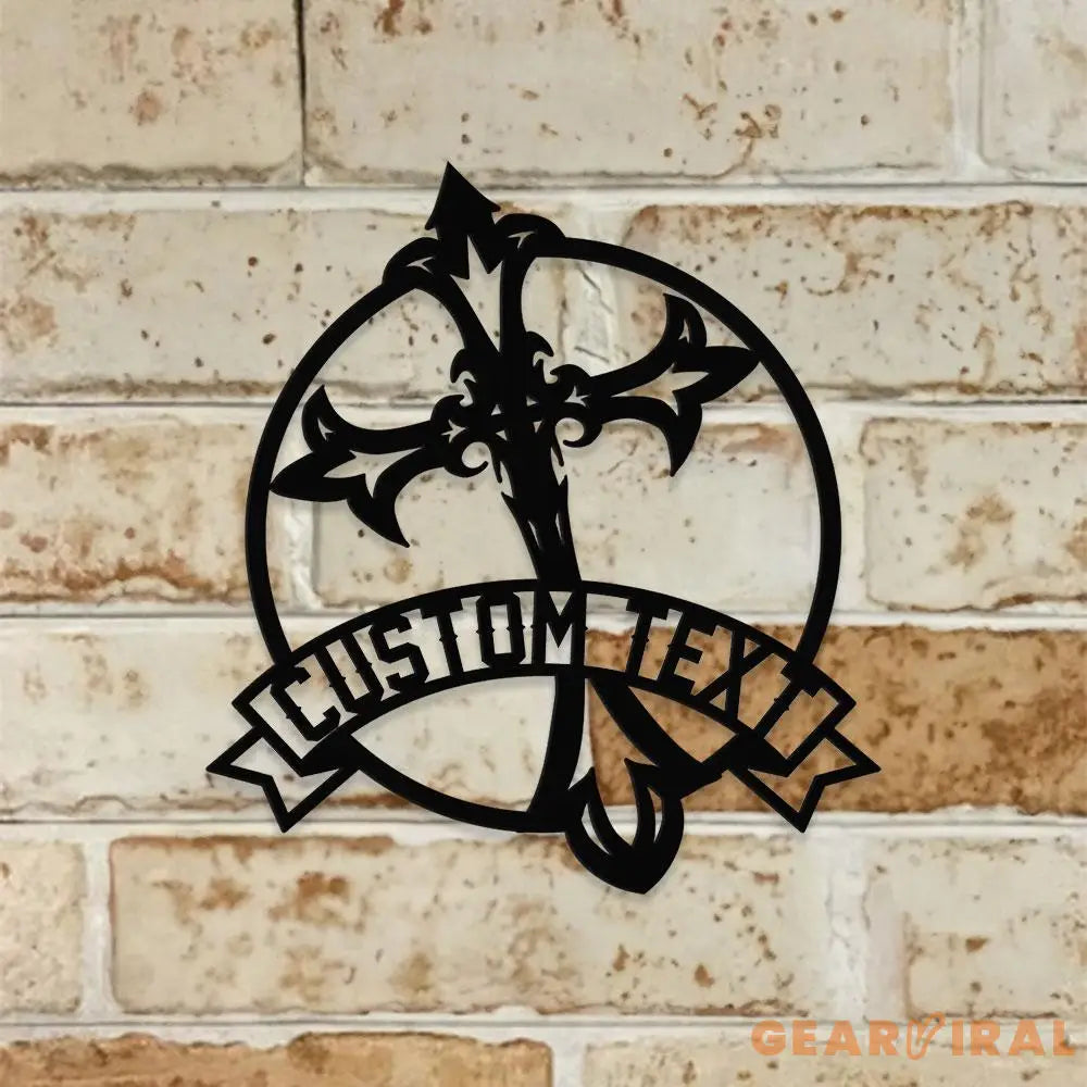 Faith Hope Love Metal Name Sign Personalized Split Letter Last Name Christian Sign Outdoor Door Hanger Housewarming