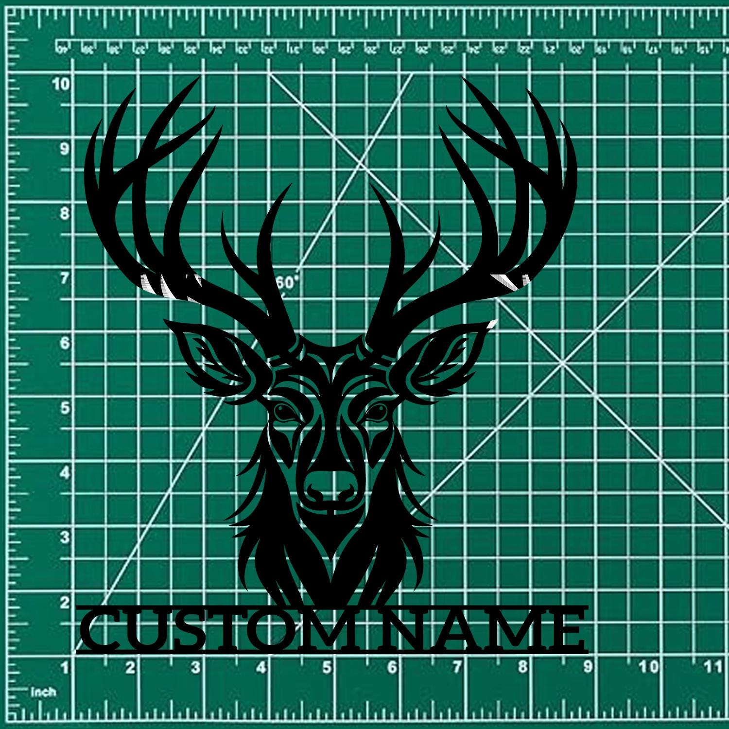 Family Deer Metal Sign, Personalized Family Name Led Metal Sign, Outdoor Door Decor, Address Wall Art, Perfect Gift for Housewarming