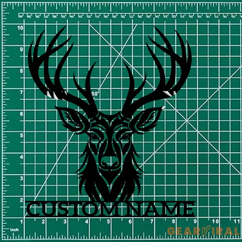 Family Deer Metal Sign Personalized Family Name Led Metal Sign Outdoor Door Decor Address Wall Art Perfect Gift for
