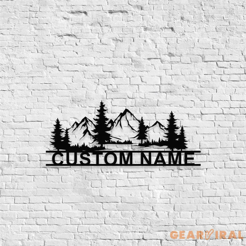 Family Fishing Hunting Lover Metal Sign Personalized Family Name Led Metal Sign Outdoor Door Decor Address Wall Art