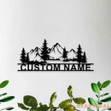 Family Fishing Hunting Lover Metal Sign Personalized Family Name Led Metal Sign Outdoor Door Decor Address Wall Art