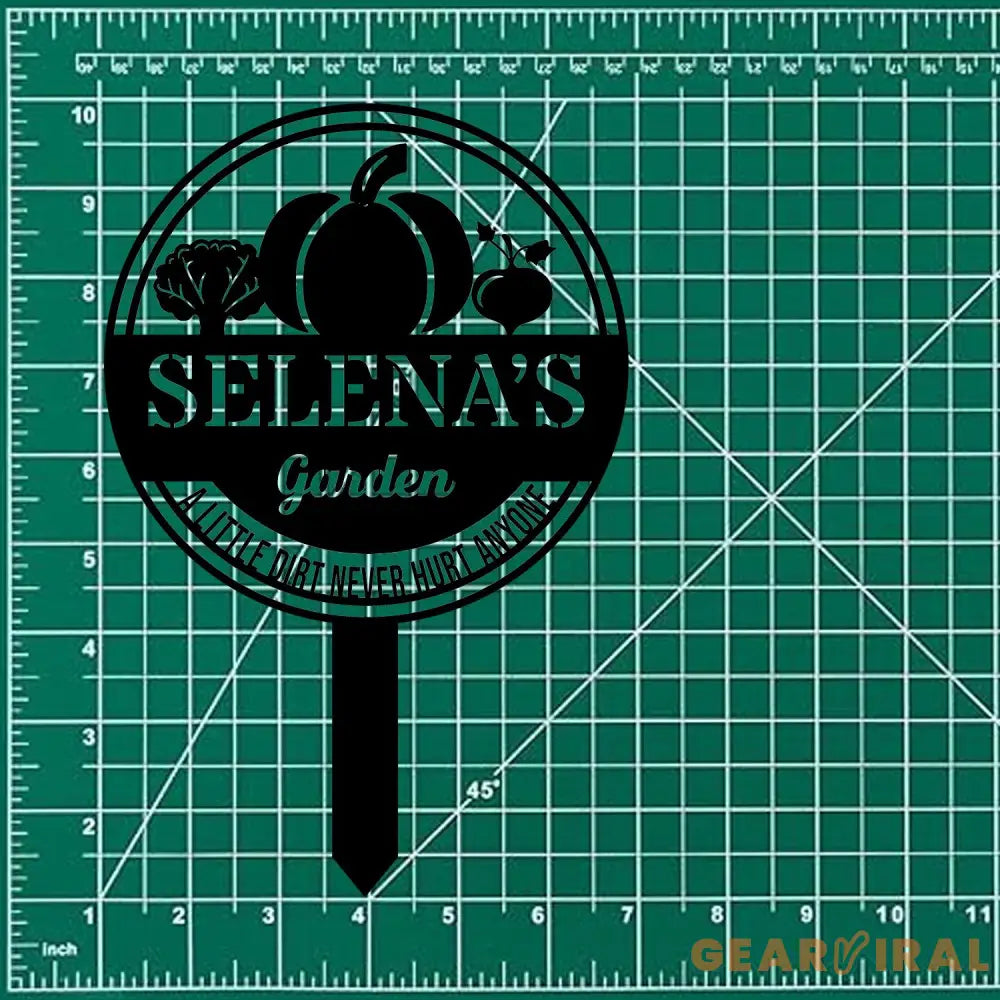 Family Garden Metal Sign Flower Sign with Stakes Outdoor Metal Sign Metal Yard Art Housewarming Gift Garden Decor Gifts