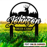 Family Hunting Metal Sign Personalized Family Name Led Metal Sign Outdoor Door Decor Hunting Wall Art Perfect Gift for