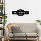 Family Name Metal Sign Name Sign Personalized Split Letter Last Name Family Name Wall Sign,Outdoor Door Monogram Family