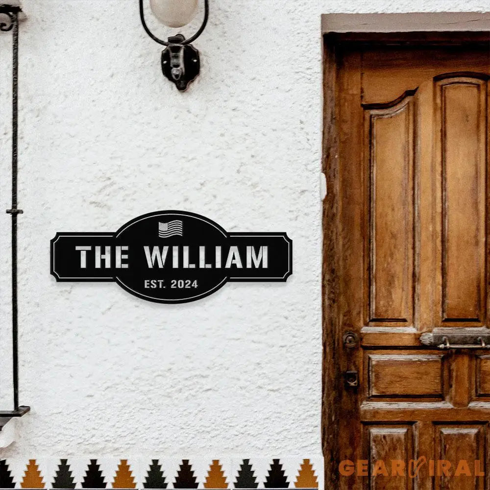 Family Name Metal Sign Name Sign Personalized Split Letter Last Name Family Name Wall Sign,Outdoor Door Monogram Family