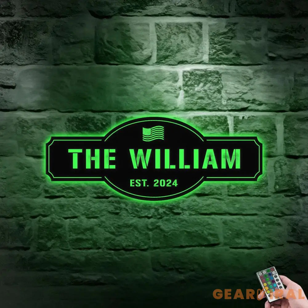 Family Name Metal Sign Name Sign Personalized Split Letter Last Name Family Name Wall Sign,Outdoor Door Monogram Family