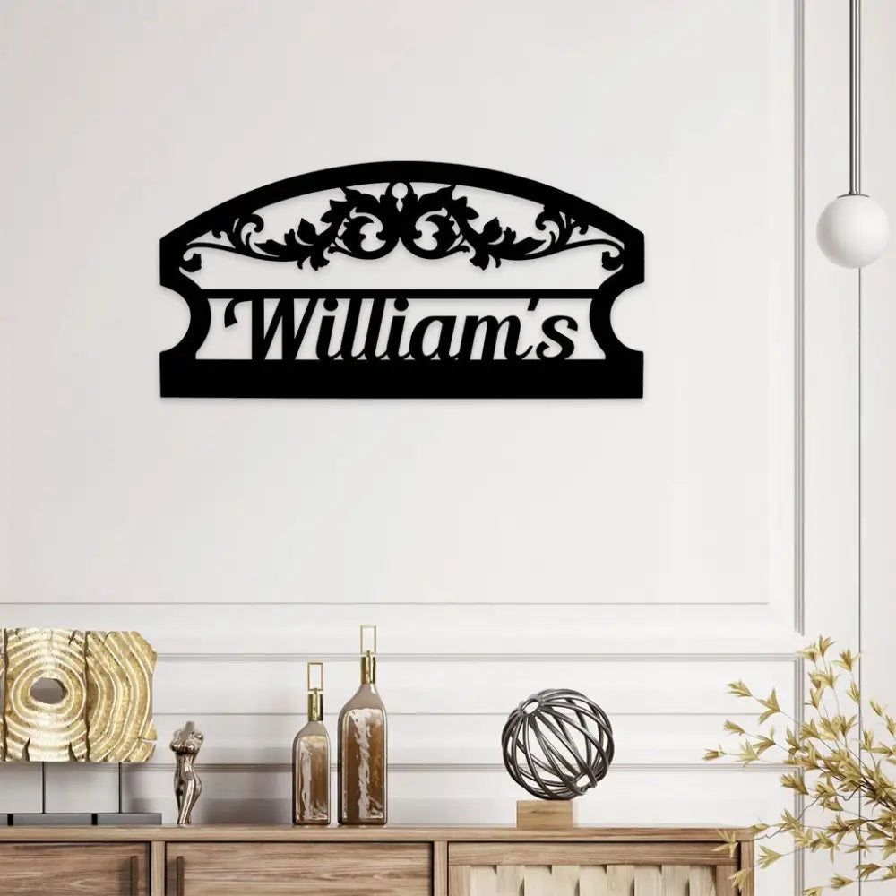 Family Name Monogram Wall Sign Name Monogram Custom Metal Sign Personalized Metal Sign Wall Decor Custom Metal Sign