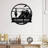 Family Name Mountain Metal Sign - Custom Family Name Sign, Personalized Metal Sign,  Wall Decor, Metal Wall Art, Wall Sign