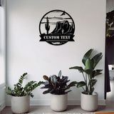 Family Name Mountain Metal Sign - Custom Family Name Sign, Personalized Metal Sign,  Wall Decor, Metal Wall Art, Wall Sign