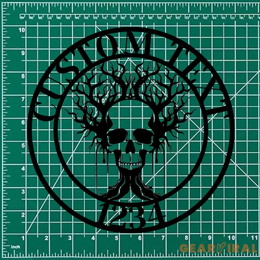 Family Tree Haloween Name Metal Sign with LED Lights Family Name Metal Sign Family Wall Decor Personalized Wall Art