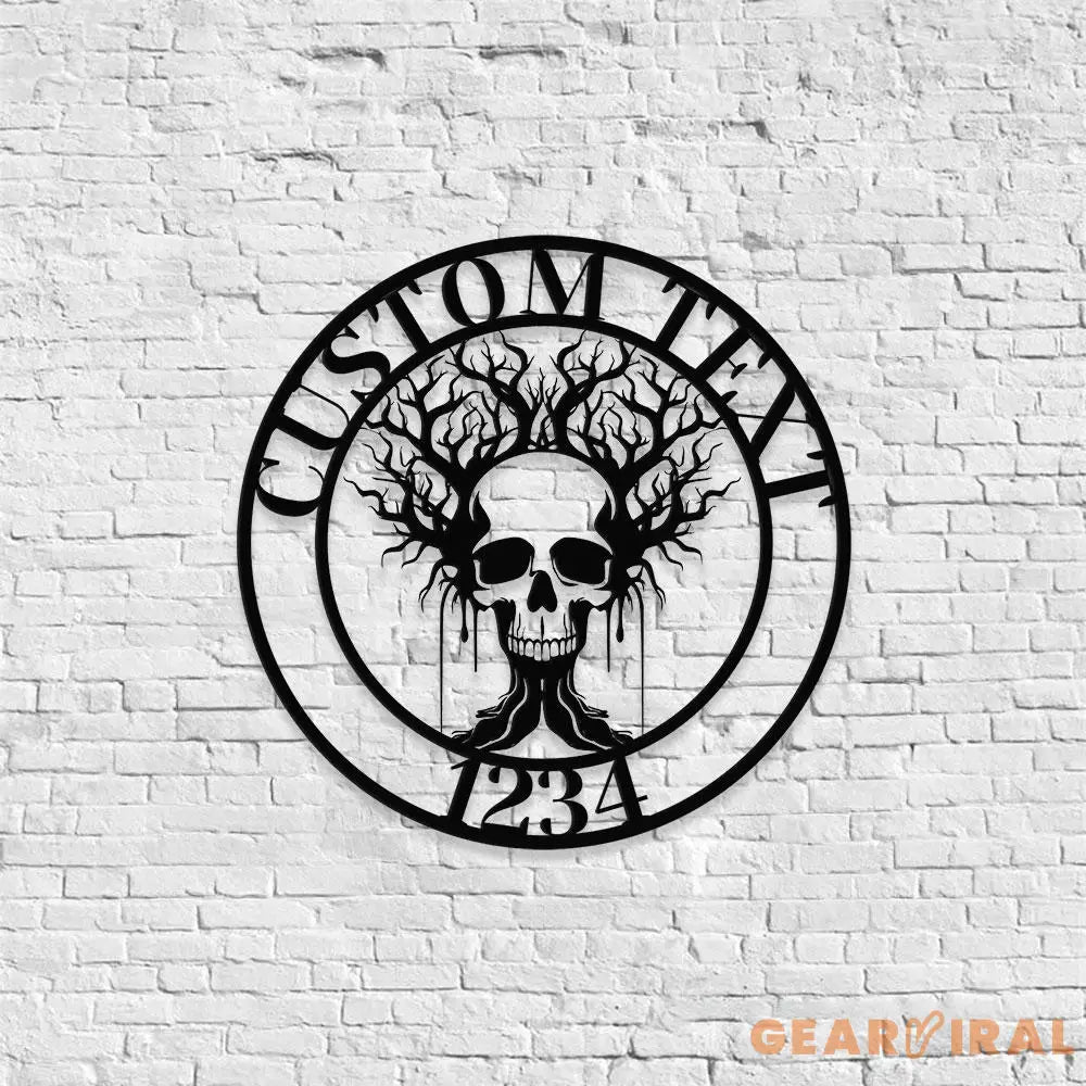 Family Tree Haloween Name Metal Sign with LED Lights Family Name Metal Sign Family Wall Decor Personalized Wall Art