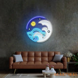 Fantastic Night Sky LED Neon Sign Light Pop Art