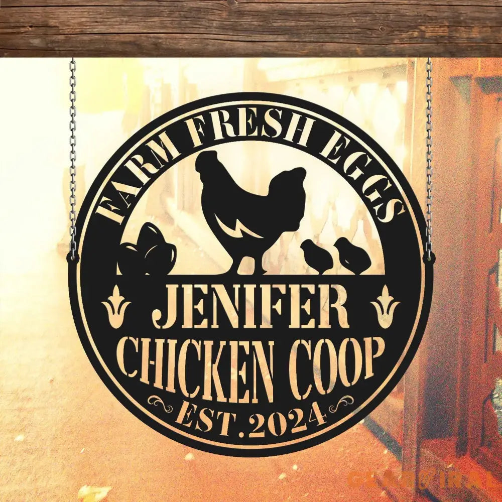 Farm Fresh Eggs Sign - Custom Chicken Sign - Chicken Coop Sign - Chicken Farm | GearViral