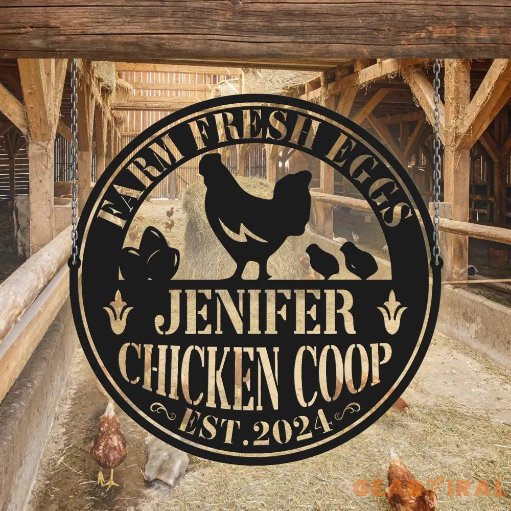 Farm Fresh Eggs Sign - Custom Chicken Sign - Chicken Coop Sign - Chicken Farm | GearViral