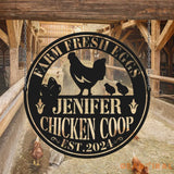 Farm Fresh Eggs Sign - Custom Chicken Sign - Chicken Coop Sign - Chicken Farm | GearViral