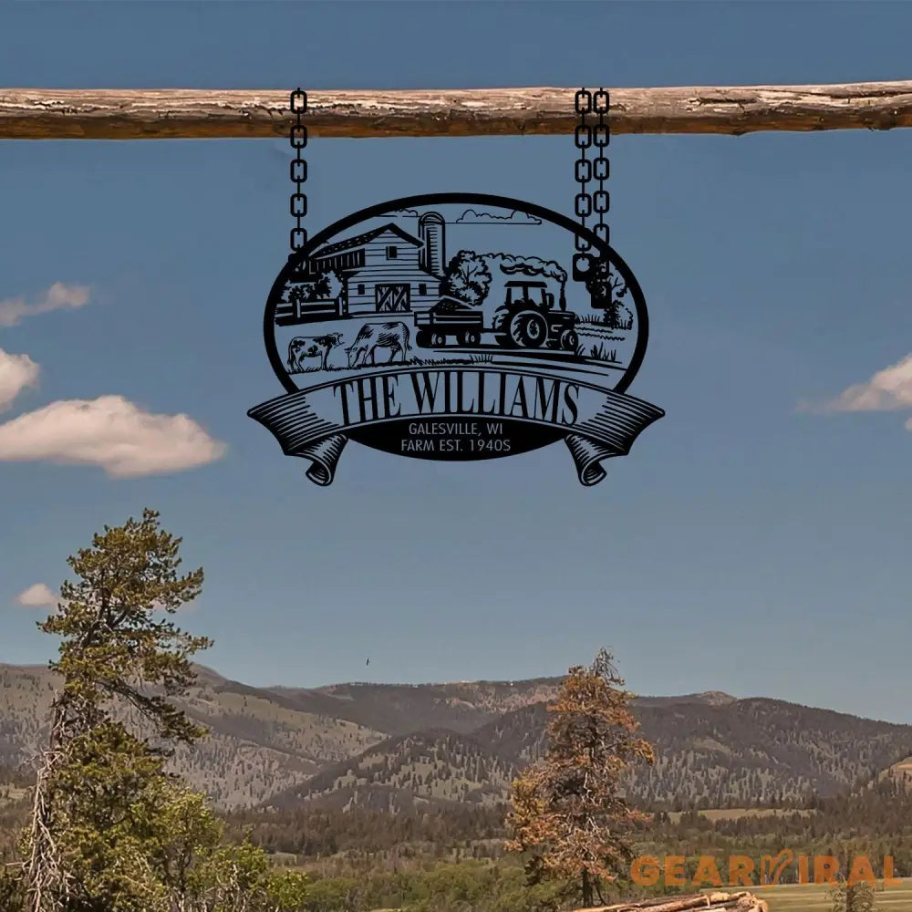 Farm House Sign Barn Sign Custom Farm Sign Farm Name Sign Personalized Metal Farm Sign Farm Signs Metal Custom Farm