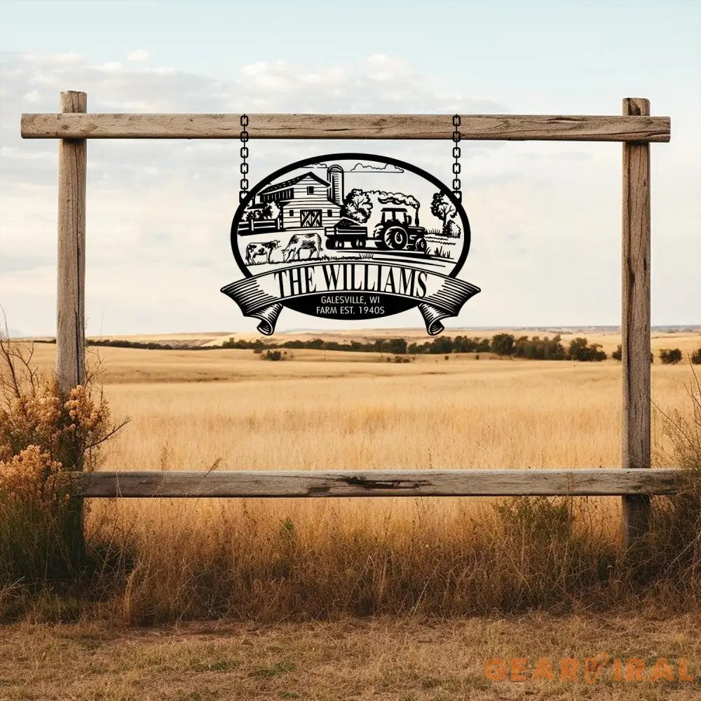 Farm House Sign Barn Sign Custom Farm Sign Farm Name Sign Personalized Metal Farm Sign Farm Signs Metal Custom Farm