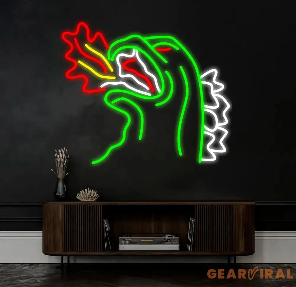 Fire-breathing Monster Neon Signs Dinosaur Neon Light Neon Sign for Wall Decor Gaming Room Neon Sign Boys Room Decor,