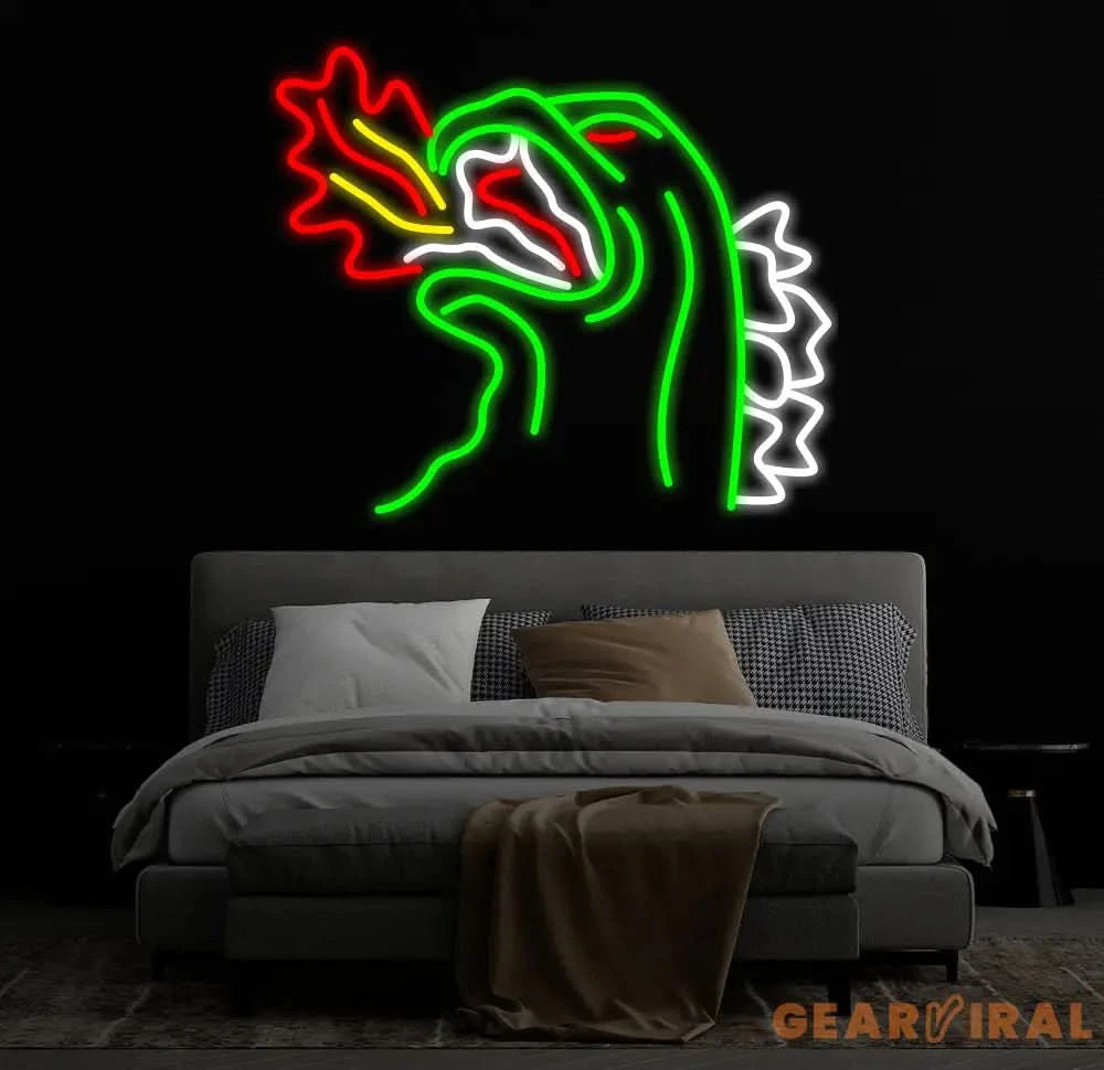 Fire-breathing Monster Neon Signs Dinosaur Neon Light Neon Sign for Wall Decor Gaming Room Neon Sign Boys Room Decor,