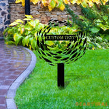 Fishing Art Metal Sign Metal Stake Personalized Name Yard Sign Outdoor Door Garden Decor Metal Sign Fishing Sign