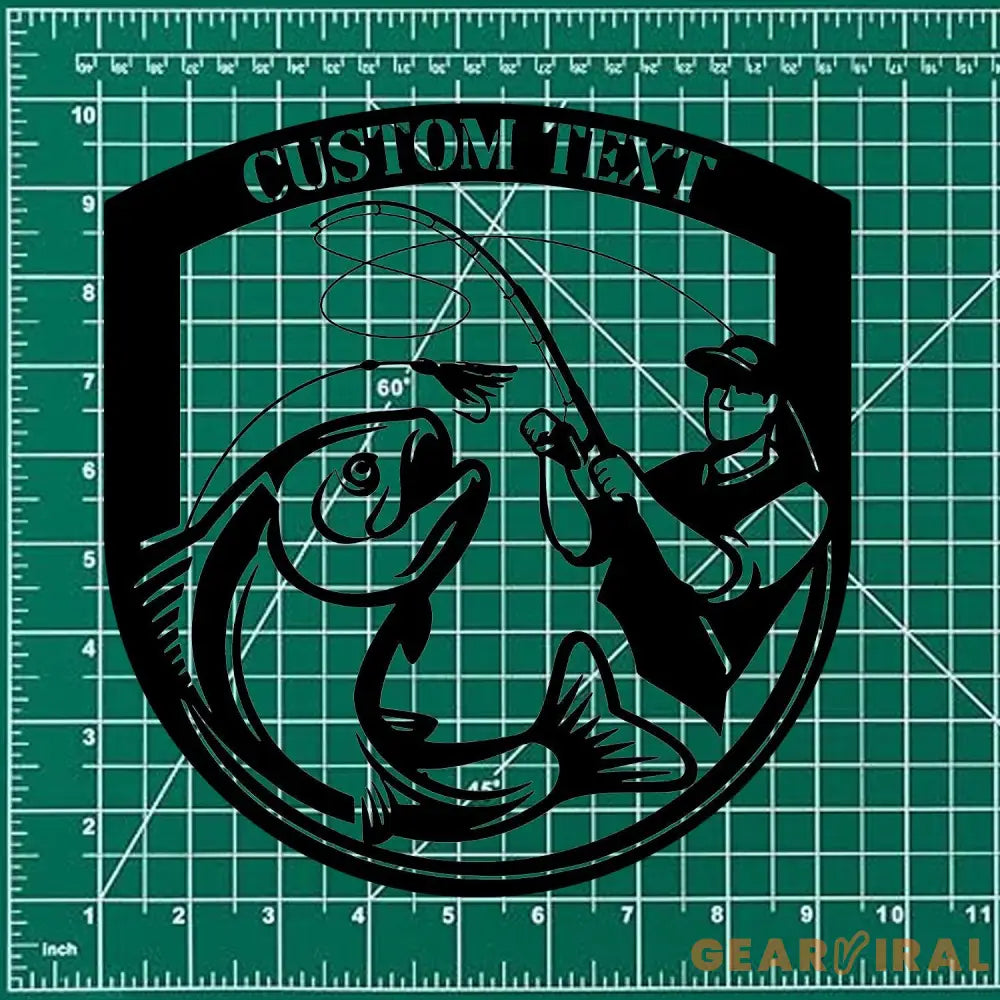 Fishing Number Address Metal Sign Personalized Family Name Metal Sign Outdoor Door Decor Address Wall Art Gift for