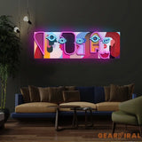 ’Five Faces’ Neon x Acrylic Artwork